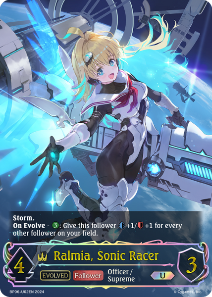 Ralmia, Sonic Racer (Evolved) (U) - BP06-U02EN