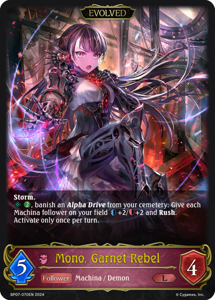 Mono, Garnet Rebel (Evolved) - BP07-070EN