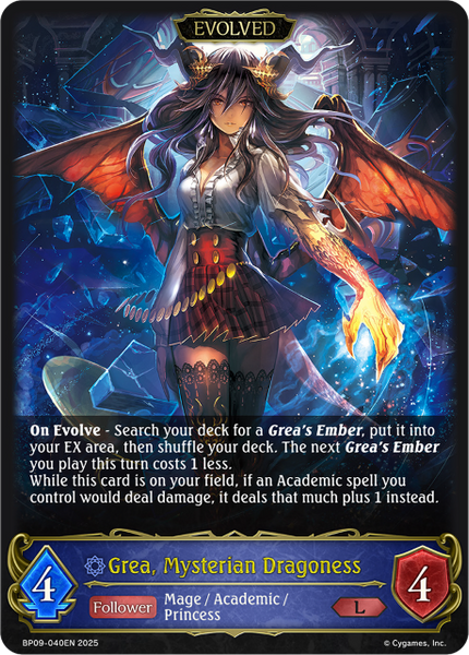 Grea, Mysterian Dragoness (Evolved) - BP09-040EN