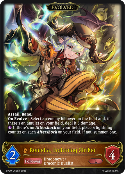 Romelia, Lightning Striker (Evolved) - BP09-066EN