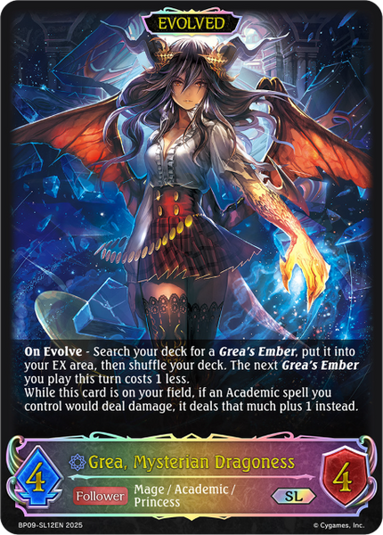 Grea, Mysterian Dragoness (Evolved) (SL) - BP09-SL12EN