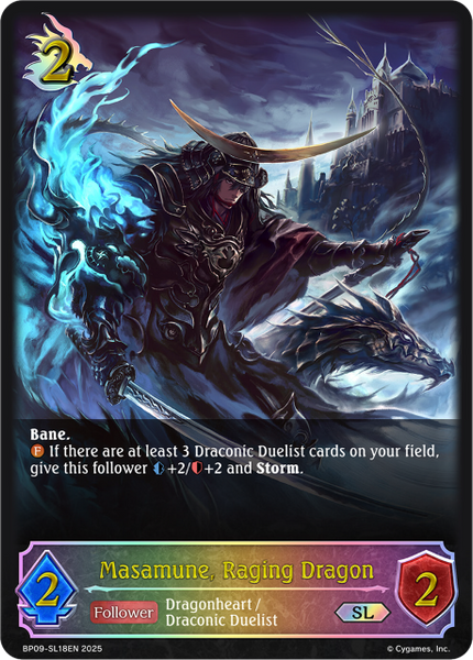 Masamune, Raging Dragon (SL) - BP09-SL18EN
