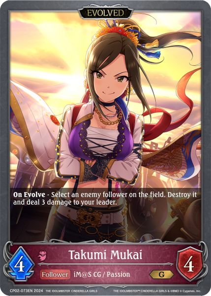 Takumi Mukai (Evolved) - CP02-073EN