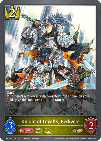 Knight of Loyalty, Bedivere - CP03-027EN