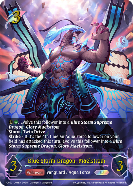 Blue Storm Dragon, Maelstrom (U) - CP03-U01EN