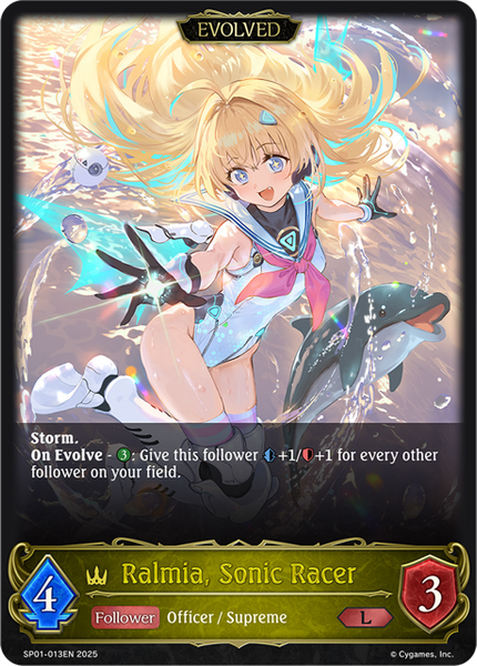 Ralmia, Sonic Racer (Evolved) - SP01-013EN