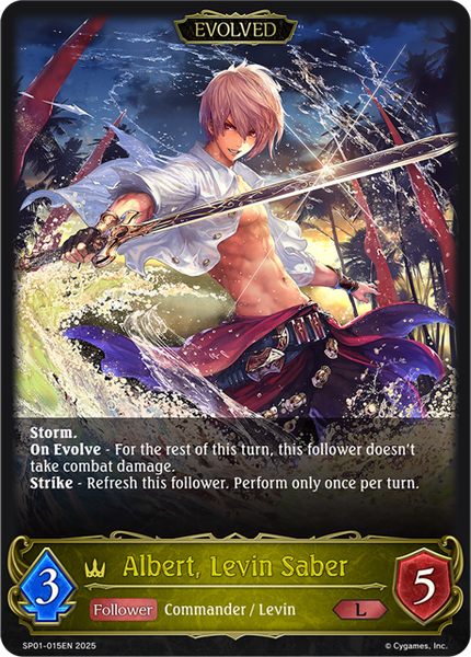 Albert, Levin Saber (Evolved) - SP01-015EN