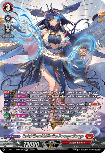 Sealed Blaze of Arbitration, Bavsargra Aksayya (SR) - DZ-BT07/SR01EN