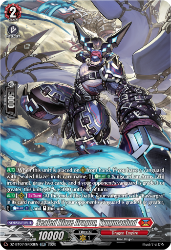 Sealed Blaze Dragon, Yyugmashad (SR) - DZ-BT07/SR03EN