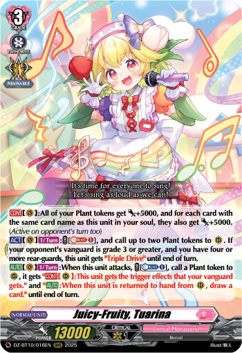 Juicy-Fruity, Tuarina - DZ-BT10/016EN