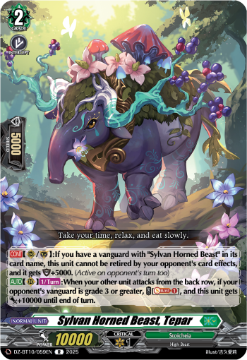 Sylvan Horned Beast, Tepar - DZ-BT10/059EN