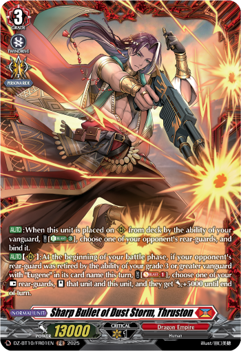 Sharp Bullet of Dust Storm, Thruston (FR) - DZ-BT10/FR01EN