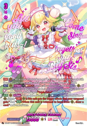 Juicy-Fruity, Tuarina (SEC) - DZ-BT10/SEC06EN