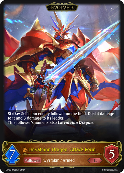 Lævateinn Dragon, Attack Form - BP03-058EN