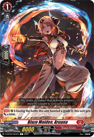 Blaze Maiden, Aruuna - D-BT02/063EN