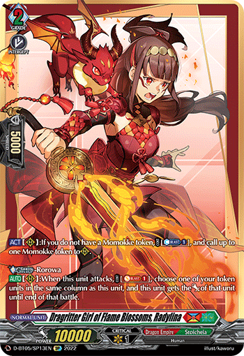 Dragritter Girl of Flame Blossoms, Radylina (SP) - D-BT05/SP13EN
