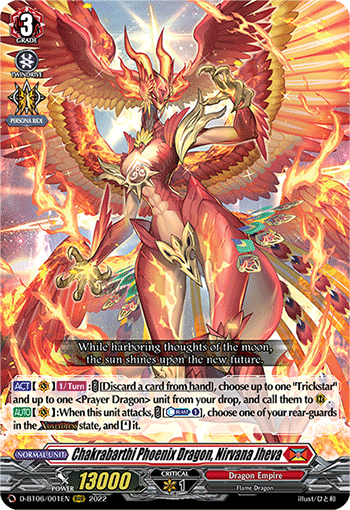 Chakrabarthi Phoenix Dragon, Nirvana Jheva - D-BT06/001EN