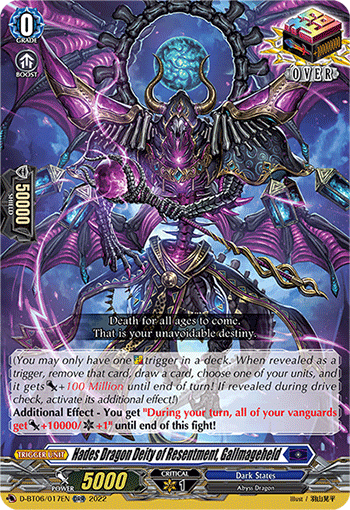 Hades Dragon Deity of Resentment, Gallmageheld - D-BT06/017EN