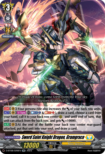 Sword Saint Knight Dragon, Gramgrace - D-BT08/026EN