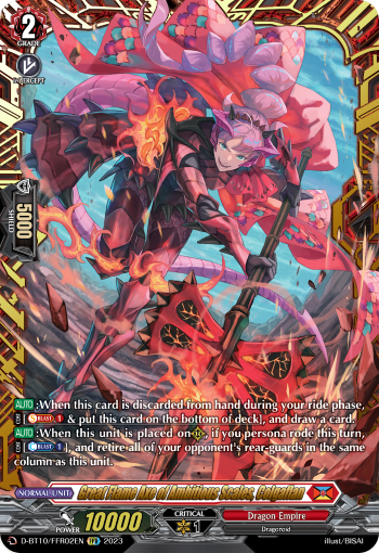 Great Flame Axe of Ambitious Scales, Colgaflan (FFR) - D-BT10/FFR02EN