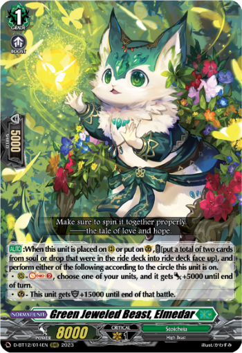 Green Jeweled Beast, Elmedar - D-BT12/014EN