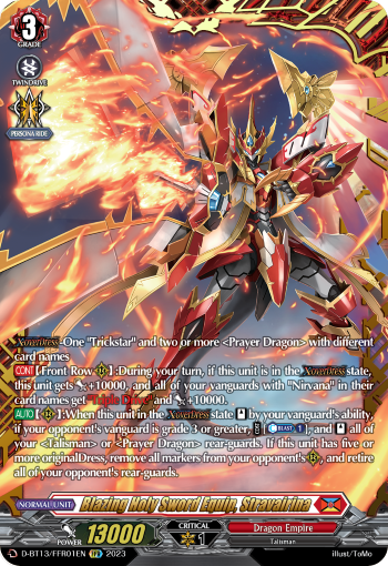 Blazing Holy Sword Equip, Stravairina (FFR) - D-BT13/FRR01EN