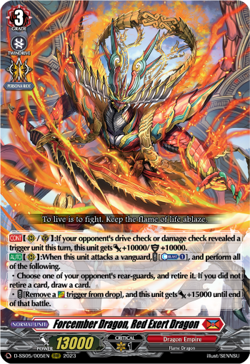 Forcember Dragon, Red Exert Dragon - D-SS05/005EN