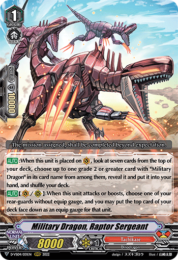 Military Dragon, Raptor Sergeant - D-VS04/031EN