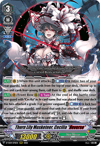 Thorn Lily Musketeer, Cecilia "Яeverse" - D-VS04/078EN