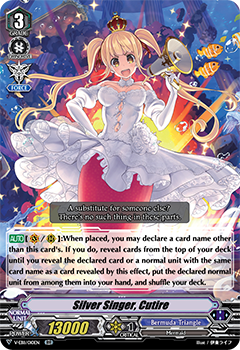 Silver Singer, Cutire