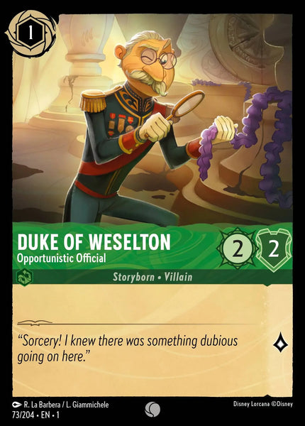 Duke of Weselton - Opportunistic Official (073/204) [The First Chapter]