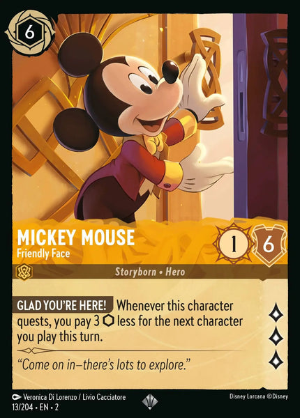 Mickey Mouse - Friendly Face (013/204) [Rise of the Floodborn]