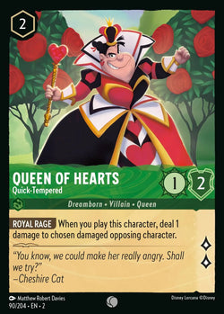 Queen of Hearts - Quick-Tempered (090/204) [Rise of the Floodborn]
