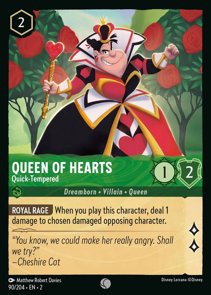 Queen of Hearts - Quick-Tempered (090/204) [Rise of the Floodborn]
