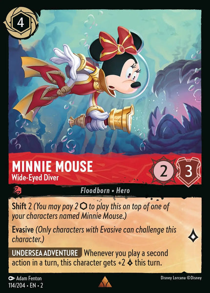 Minnie Mouse - Wide-Eyed Diver (114/204) [Rise of the Floodborn]