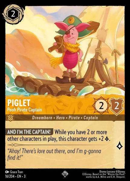 Piglet - Pooh Pirate Captain (016/204) [Into the Inklands]