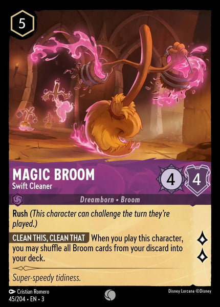 Magic Broom - Swift Cleaner (045/204) [Into the Inklands]