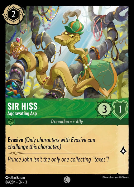 Sir Hiss - Aggravating Asp (086/204) [Into the Inklands]