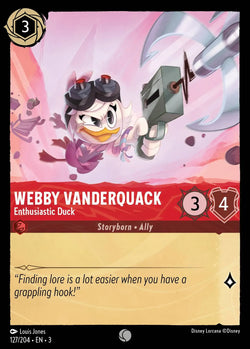 Webby Vanderquack - Enthusiastic Duck (127/204) [Into the Inklands]
