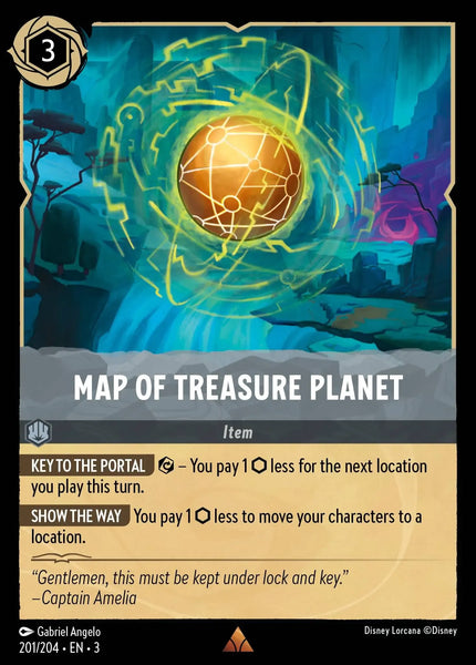 Map of Treasure Planet (201/204) [Into the Inklands]