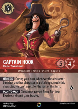 Captain Hook - Master Swordsman (214/204) [Into the Inklands]