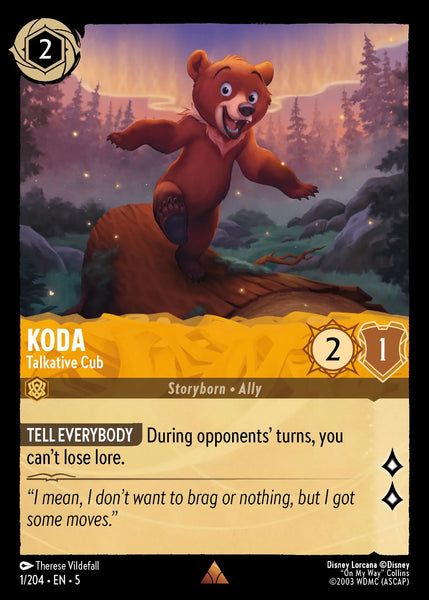 Koda - Talkative Cub (001/204) [Shimmering Skies]