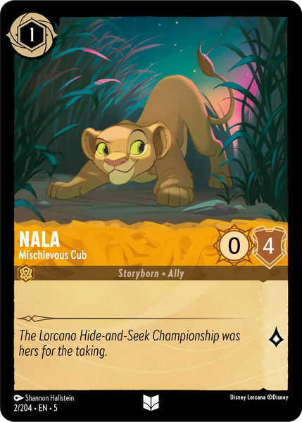 Nala - Mischievous Cub (002/204) [Shimmering Skies]