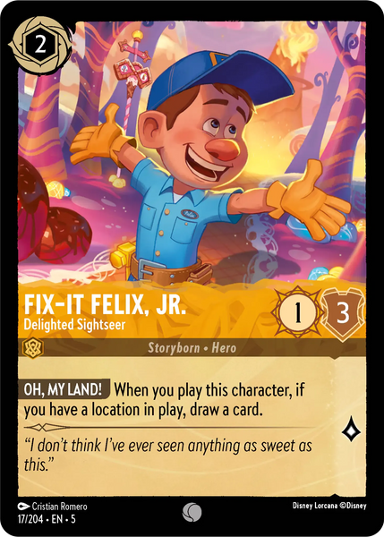 Fix-It Felix, Jr. - Delighted Sightseer (017/204) [Shimmering Skies]