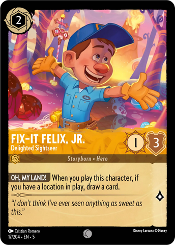 Fix-It Felix, Jr. - Delighted Sightseer (017/204) [Shimmering Skies]