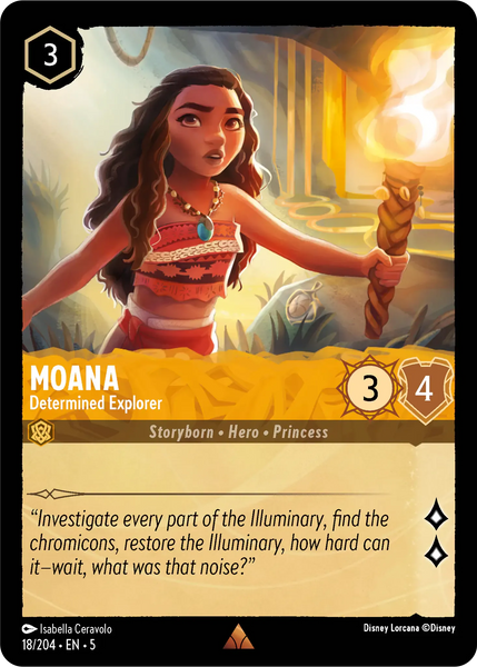 Moana - Determined Explorer (018/204) [Shimmering Skies]