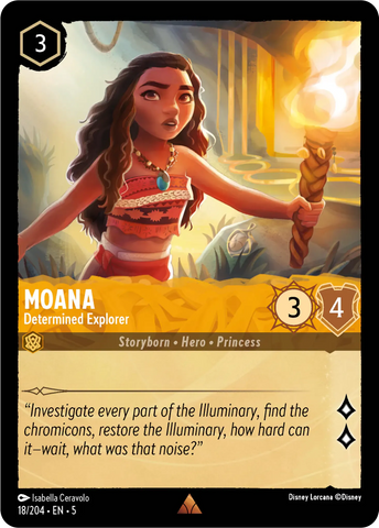 Moana - Determined Explorer (018/204) [Shimmering Skies]