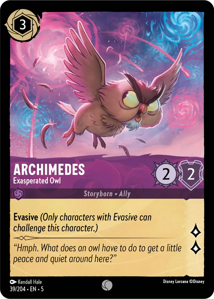 Archimedes - Exasperated Owl (039/204) [Shimmering Skies]