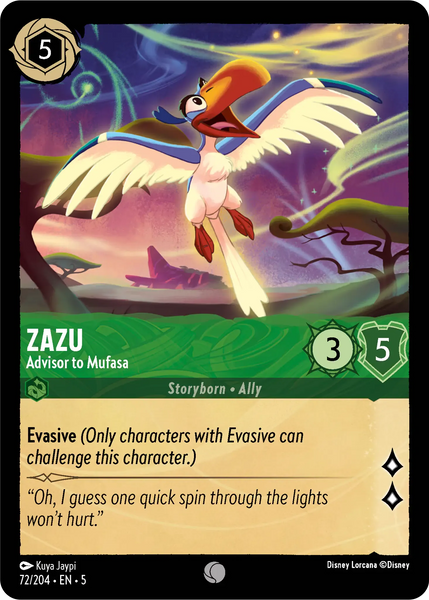 Zazu - Advisor to Mufasa (072/204) [Shimmering Skies]