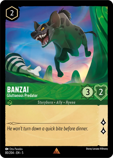Banzai - Gluttonous Predator (080/204) [Shimmering Skies]